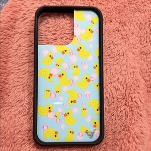 Wildflower Duck Pattern iPhone 15 pro max Case - Rubber Duckies